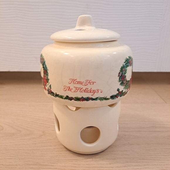 Vintage 1989 Polpourri Press Holidays Christmas Ceramic Candle Scent Melter - Picture 6 of 11